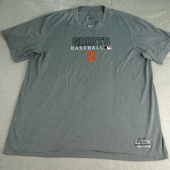 MLB San Francisco Giants Nike Gray DryFit Tee XL - Picture 1 of 8
